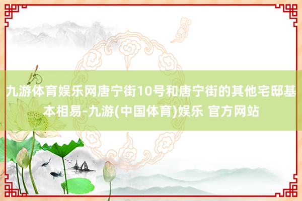 九游体育娱乐网唐宁街10号和唐宁街的其他宅邸基本相易-九游(中国体育)娱乐 官方网站