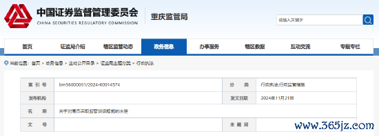开yun体育网重庆证监局决定对周杰袭取监管说话的监督处理纪律-开云平台皇马赞助商(中国)官方入口