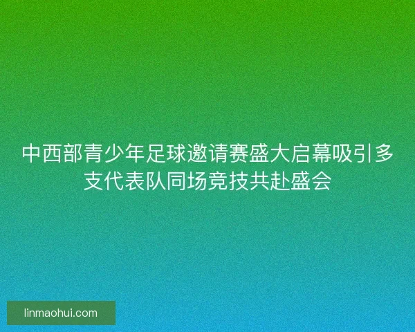 中西部青少年足球邀请赛盛大启幕吸引多支代表队同场竞技共赴盛会
